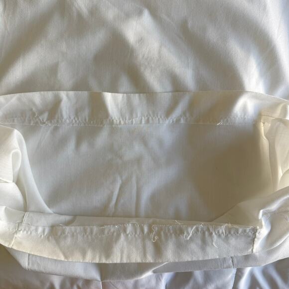 Vintage Sliperfection White Cotton Blend Slip Dress Adjustable Straps Size 36 - Picture 11 of 12